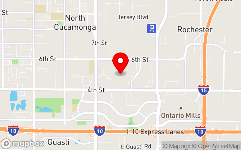 Map for MHN Summit at 9500 Cleveland Ave., Rancho Cucamonga, CA 91730