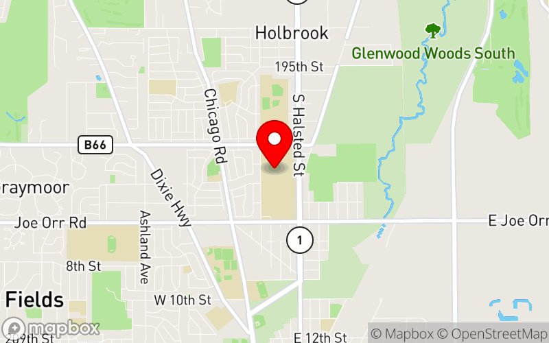 Map for 10th Annual Mental Health Conference at 202 S. Halsted St., Chicago Heights, IL 60411