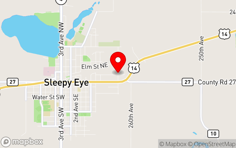Map for South-Central Minnesota Mental Health and Wellness Conference at 110 12th Ave NE, Sleepy Eye, MN 56085 Map for South-Central Minnesota Mental Health and Wellness Conference at 110 12th Ave NE, Sleepy Eye, MN 56085
