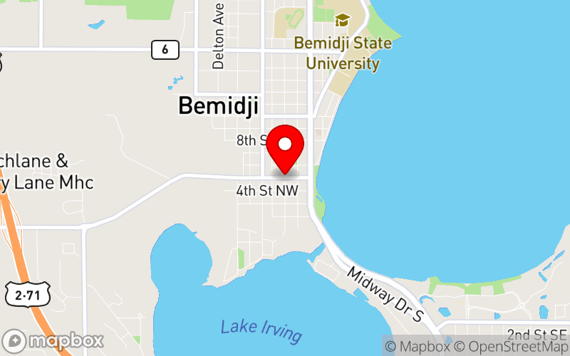 Map for Evergreen Annual Conference at Bemidji, MN Map for Evergreen Annual Conference at Bemidji, MN