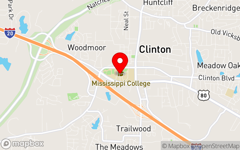 Map for IARP Mississippi Chapter Event: Emerging Trends in Rehabilitation, Counseling, & LCP Practices at 200 S Capitol St, Clinton, MS 39056, United States