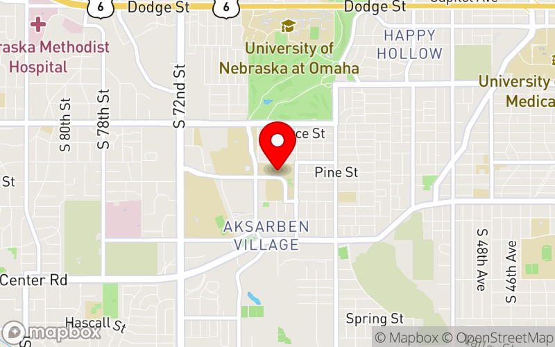 Map for 27th Annual Omaha Women's Health & Wellness Conference - Embrace a Healthy You at 6450 Pine Street, Omaha, NE Map for 27th Annual Omaha Women's Health & Wellness Conference - Embrace a Healthy You at 6450 Pine Street, Omaha, NE