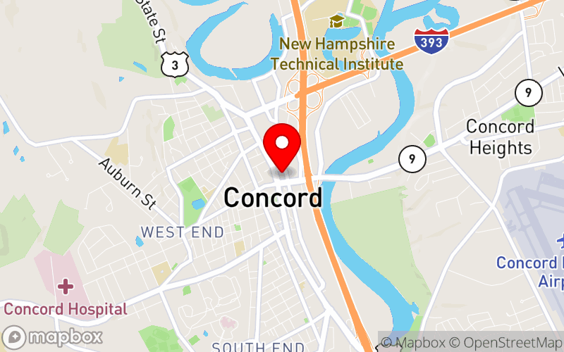 Map for 29th Annual Infant Mental Health Conference at Holiday Inn Concord Downtown, Concord, NH Map for 29th Annual Infant Mental Health Conference at Holiday Inn Concord Downtown, Concord, NH
