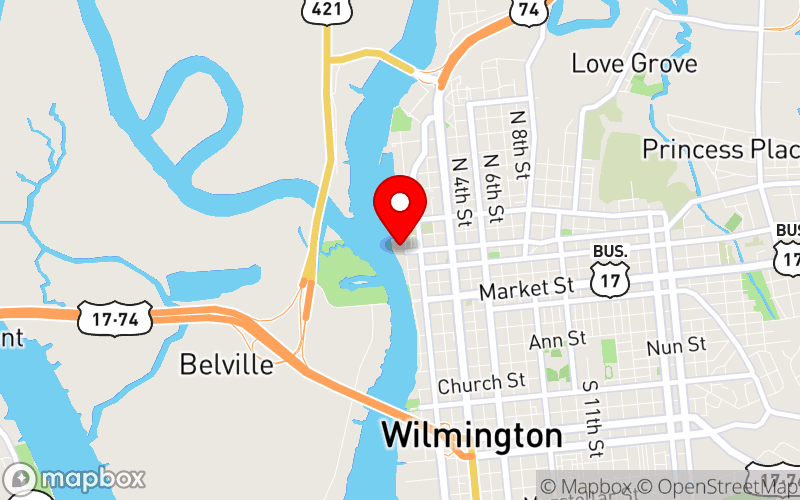 Map for NC Children’s Behavioral Health Conference 2024 at 301 N Water St, Wilmington, NC 28401