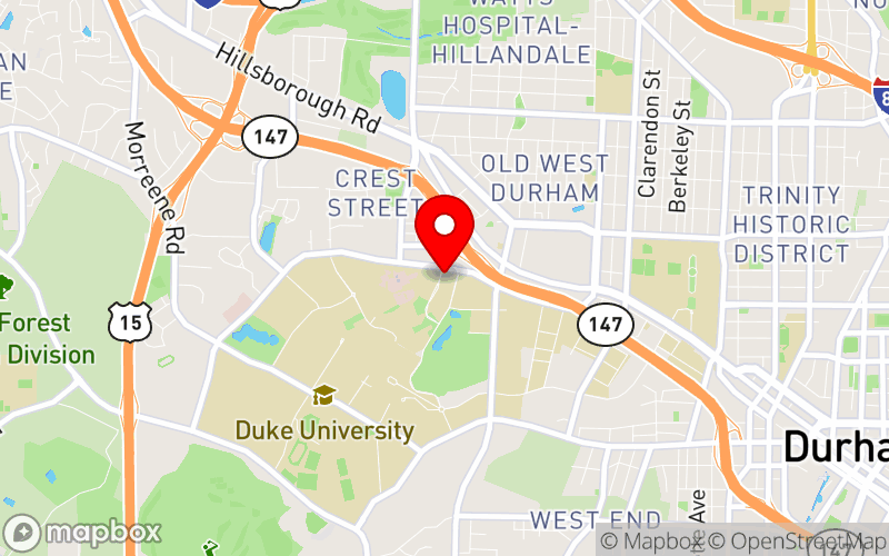 Map for 2024 Duke Global Mental Health Conference at 310 Trent Drive, Durham, NC 27710 Map for 2024 Duke Global Mental Health Conference at 310 Trent Drive, Durham, NC 27710