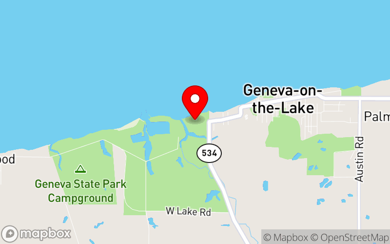 Map for P.A.R.T. Conference at 4888 North Broadway, Geneva-on-the-Lake, OH 44041