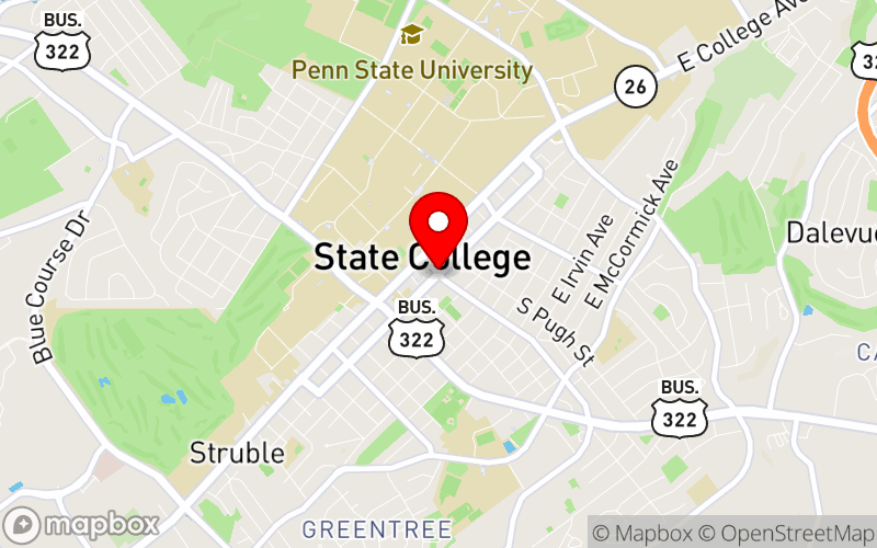Map for 21st Children's Interagency Conference at The Penn Stater Conference Center Hotel, State College, PA