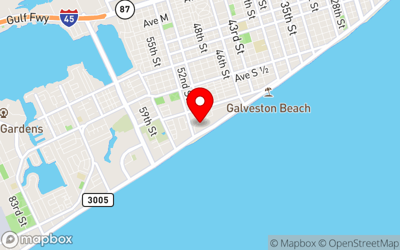 Map for Texas Society of Psychiatric Physicians 68th Annual Convention and Scientific Program at 5222 Seawall Blvd, Galveston, TX 77551 Map for Texas Society of Psychiatric Physicians 68th Annual Convention and Scientific Program at 5222 Seawall Blvd, Galveston, TX 77551