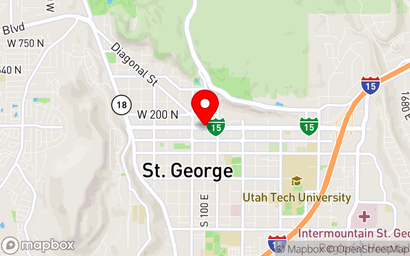 Map for Fall Conference 2024 at Dixie Convention Center, St. George, UT Map for Fall Conference 2024 at Dixie Convention Center, St. George, UT