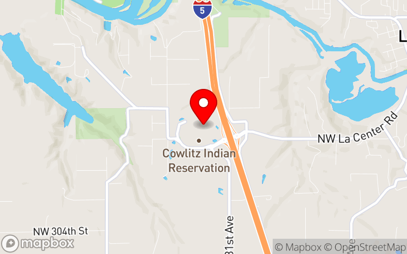 Map for Area Wide Tribal Behavioral Health Conference at 1 Cowlitz Way, Ridgefield, WA 98642