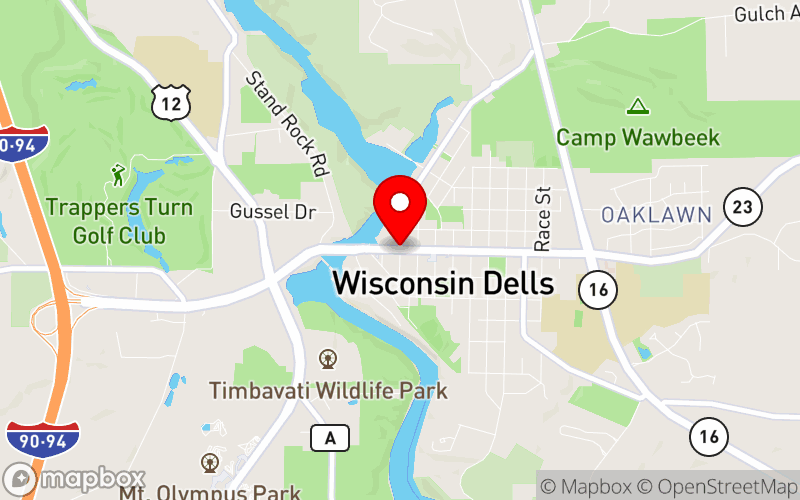 Map for Mental Health & Substance Use Recovery Conference at Wisconsin Dells, WI Map for Mental Health & Substance Use Recovery Conference at Wisconsin Dells, WI