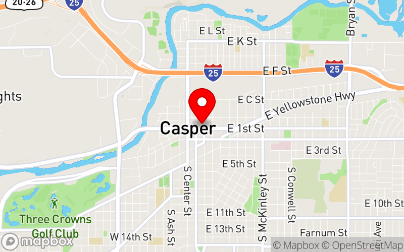 Map for Third Annual Governor’s Mental Health Summit at 234 E 1st St, Casper, WY Map for Third Annual Governor’s Mental Health Summit at 234 E 1st St, Casper, WY
