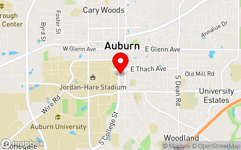 Map for 53rd Annual Alabama-Mississippi Social Work Education Conference at 241 South College Street, Auburn, AL 36830, United States
