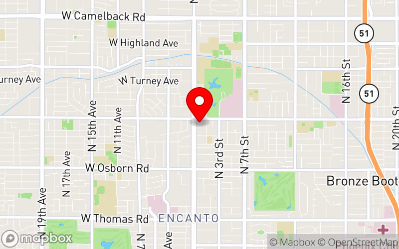 Map for Men’s Mental Wellness Conference at 4041 N Central Ave, Phoenix, AZ 85012, USA