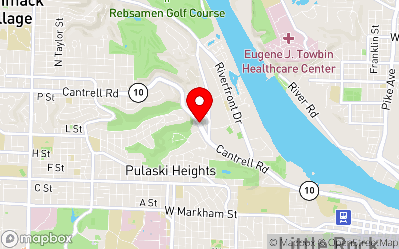 Map for ArPA Fall 2025 Conference at Little Rock, AR 72202
