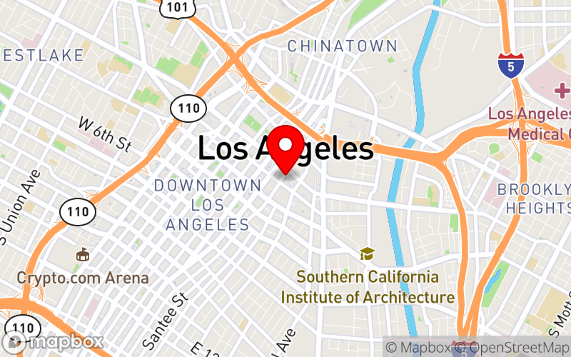 Map for 34th ISEN Annual Meeting at 120 South Los Angeles Street, Los Angeles, CA, 90012