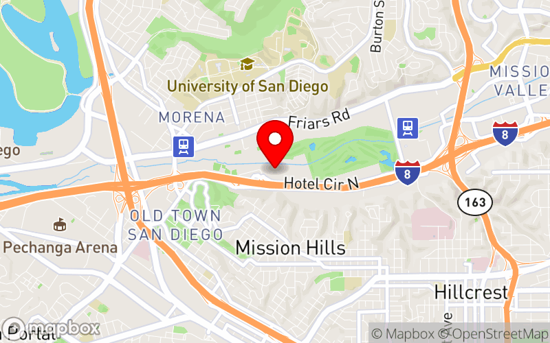 Map for 2025 Early Childhood Mental Health Conference at 2270 Hotel Circle N, San Diego, CA 92108