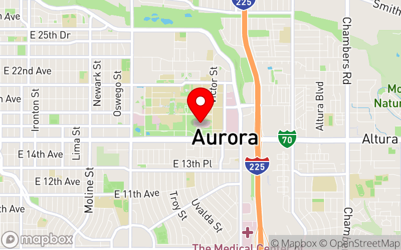 Map for 39th Annual Community and School Health Pediatric Conference - Telephone Triage at 13123 East 16th Avenue, Aurora, CO, 80045, United States Map for 39th Annual Community and School Health Pediatric Conference - Telephone Triage at 13123 East 16th Avenue, Aurora, CO, 80045, United States
