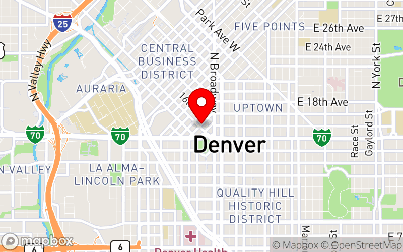 Map for Psychonomic Society 66th Annual Meeting at 1550 Court Place, Denver, Colorado 80202, United States
