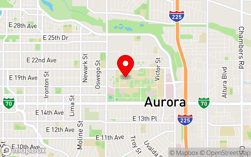 Map for Coalition of Athletic Communities for Mental Health Conference (COACmH) at 1890 N Revere Ct, Aurora, CO 80045