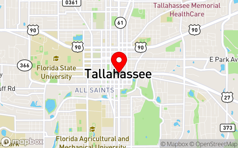 Map for Florida's 9th Annual Perinatal Mental Health Conference at Tallahassee, FL