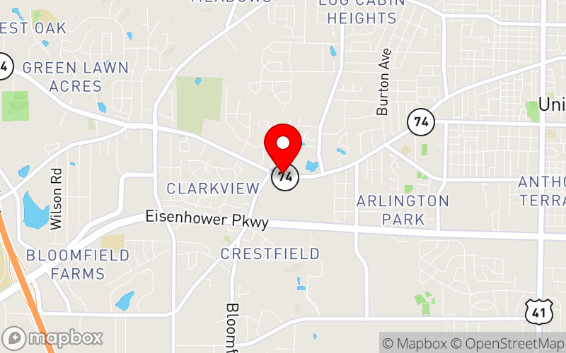 Map for Addiction Prevention Conference at Mercer University, Macon, GA 31207