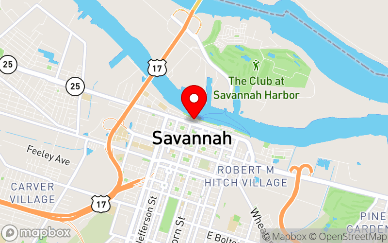Map for National Youth Advocacy and Resilience Conference at 2 W Bay Street, Savannah, GA 31401 Map for National Youth Advocacy and Resilience Conference at 2 W Bay Street, Savannah, GA 31401