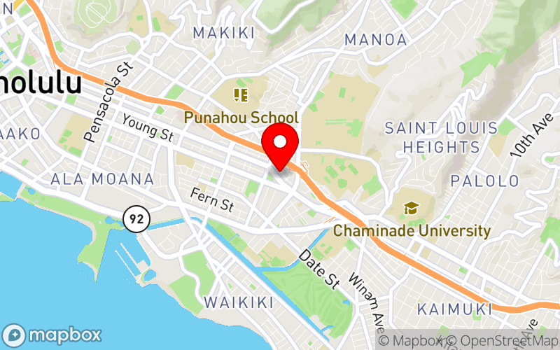 Map for HAPT 2025 Conference at 2454 South Beretania St., Honolulu, HI 96826