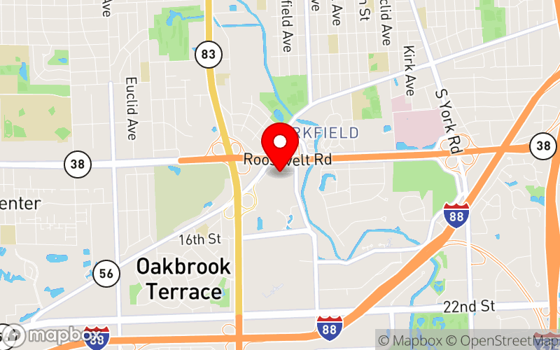 Map for NIEAPA - 2025 Annual Conference at 100 Drury Lane, Oakbrook Terrace, IL 60181