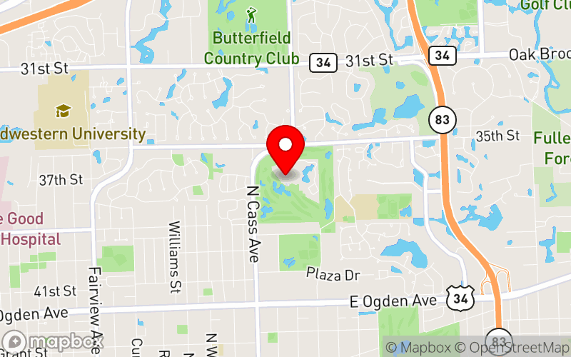 Map for 2025 IHA Leadership Summit at 3500 Midwest Road, Oak Brook, IL 60523