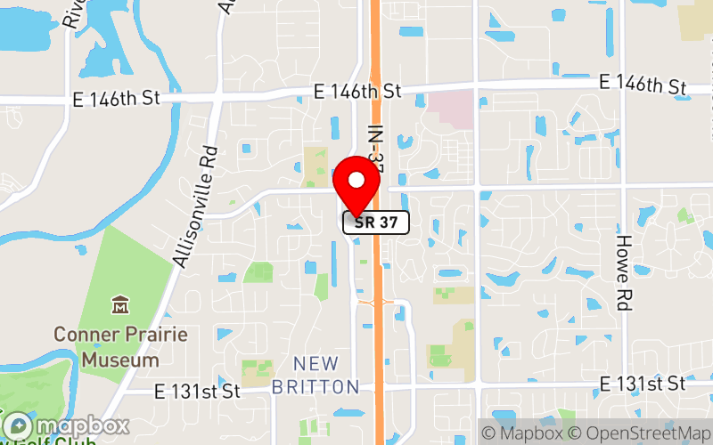 Map for Heart to Heart Conference at 14074 Trade Center Drive, Ste 251, Fishers, IN 46038