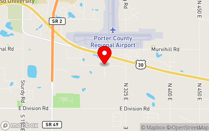 Map for 2025 First Responder Mental Wellness Conference at 4203 Montdale Park Drive, Valparaiso, IN 46383, United States