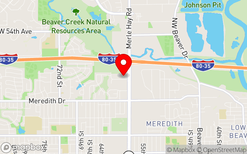 Map for Iowa's Youth Suicide Prevention Summit 2025 at 4800 Merle Hay Road, Des Moines, IA
