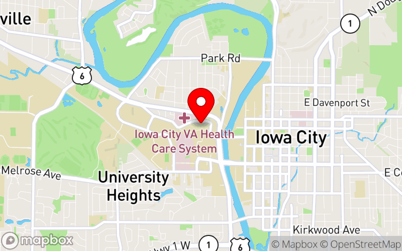Map for Culturally Responsive Health Care in Iowa: Global is Local: Focusing the Lens on Cancer at 375 Newton Road, Iowa City, IA 52242