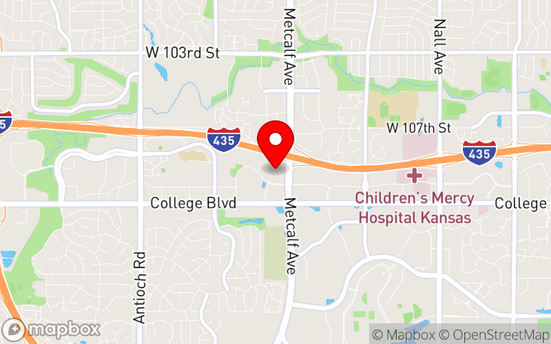 Map for 2025 Kansas Association of Sleep Professionals Conference at 10800 Metcalf Ave, Overland Park, KS 66210