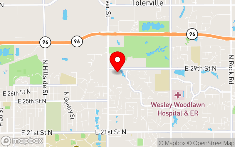 Map for KPHA’s Public Health Conference of Kansas at 5015 East 29th Street, North, Wichita, Kansas 67260