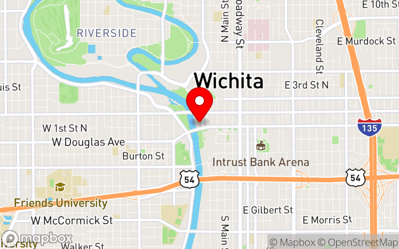 Map for Working Well Conference at 400 W Douglas Ave, Wichita, KS 67202 Map for Working Well Conference at 400 W Douglas Ave, Wichita, KS 67202