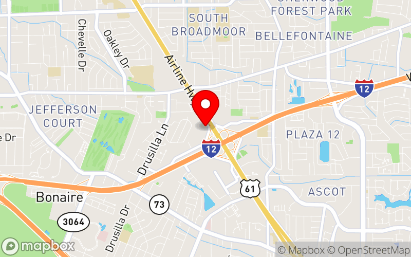 Map for 2025 NAMI Louisiana State Conference at 9990 Airline Highway, Baton Rouge, 70816, United States