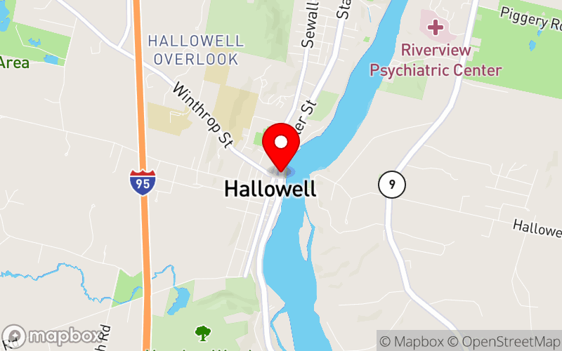 Map for MEOTA Spring Conference 2025 at Maple Hill Farm, Hallowell, ME