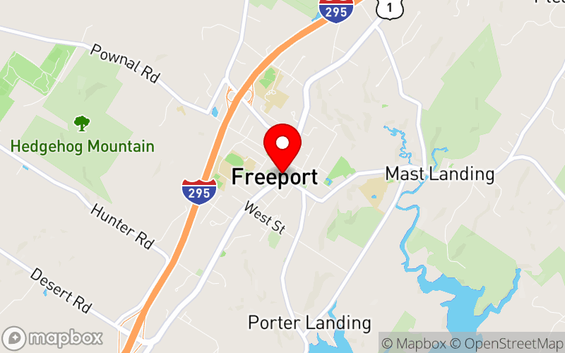 Map for Maine Mental Health Symposium 2025: Psychedelics and the Future of Mental Health Care at Freeport, Maine Map for Maine Mental Health Symposium 2025: Psychedelics and the Future of Mental Health Care at Freeport, Maine
