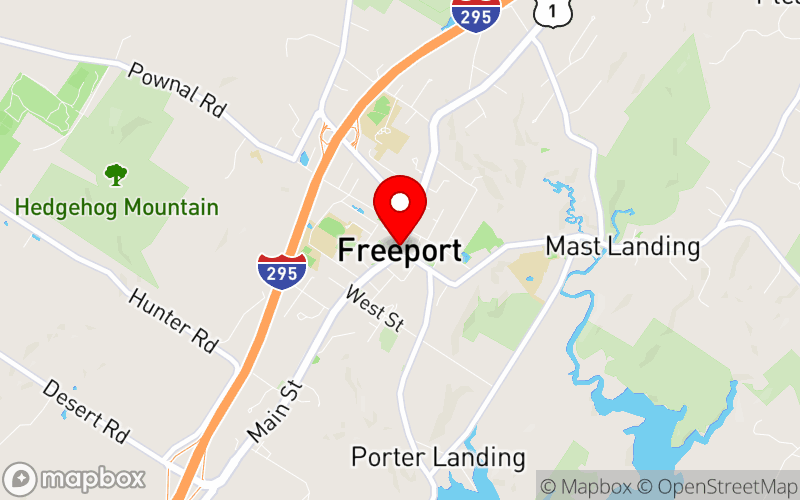 Map for 2025 MAPP Fall Conference at Hilton Garden Inn, Freeport, Maine