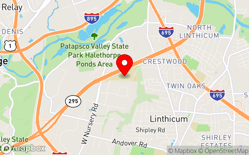 Map for NASW-Maryland's 20th Annual Fall Clinical & 13th Annual Macro Social Work Conference at 692 Maritime Blvd., Linthicum Heights, MD 21090