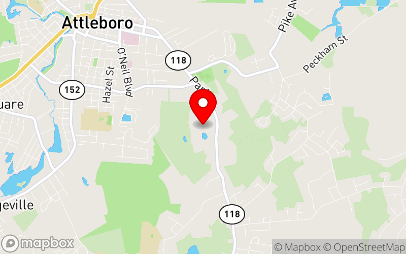 Map for New England Mental Health Conference 2025 at 947 Park St, Attleboro, MA 02703