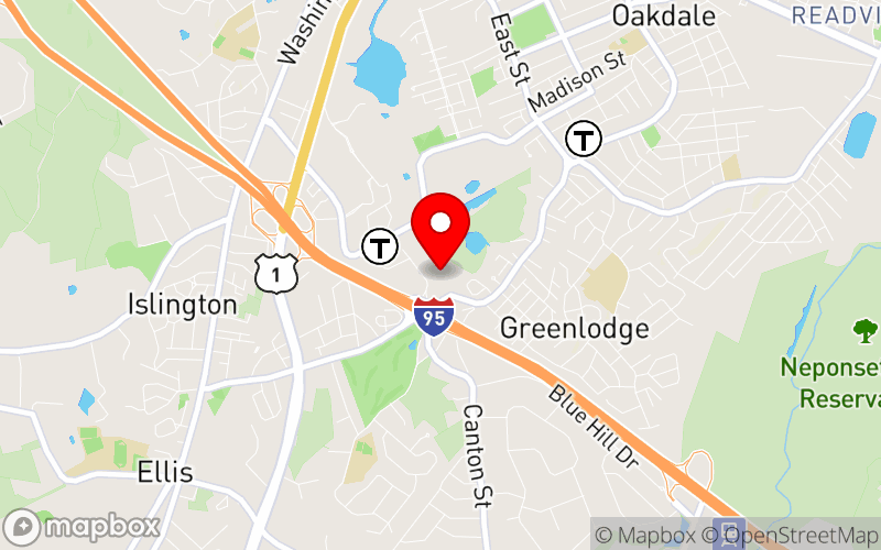 Map for 2025 MaMHCA Annual Conference at 25 Allied Drive, Dedham, MA