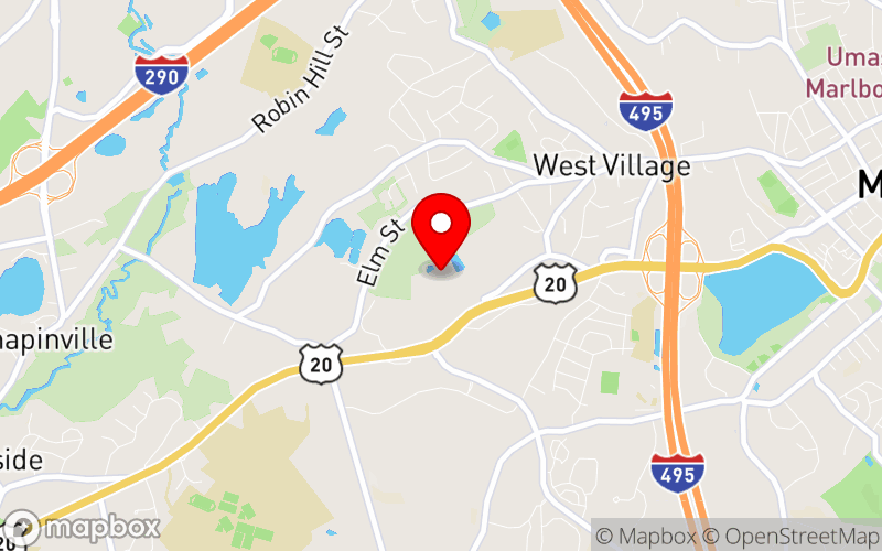 Map for 2025 MA Independent Living Conference at 181 Boston Post Rd W, Marlborough, MA 01752