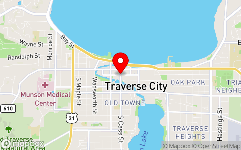Map for SHIFT: Mental Wellness For First Responders Conference at Delamar Hotel, Traverse City, MI Map for SHIFT: Mental Wellness For First Responders Conference at Delamar Hotel, Traverse City, MI