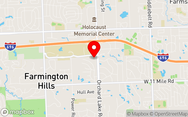 Map for Cultural Appreciation Conference at 26811 Orchard Lake Rd, Farmington Hills, MI 48334