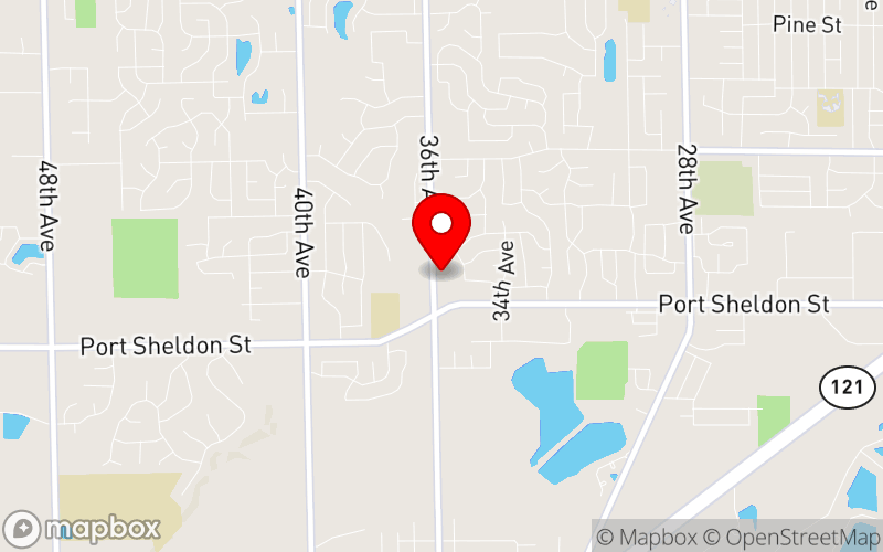 Map for Mental Health Conference at 6610 36th Ave, Hudsonville, MI 49426