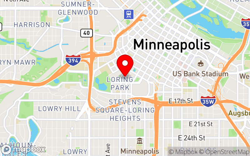 Map for NACHC Partner Conference at 1300 Nicollet Mall, Minneapolis, MN 55403