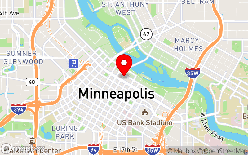 Map for 2025 Minnesota Statewide Conference on HIV: Remembering, Reconnecting, and Remaining Resilient at 225 3rd Avenue South, Minneapolis, MN, 55401